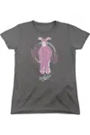 Gildan A Christmas Story Pink Nightmare Short Sleeve Womens Tee / T-shirt In Pink