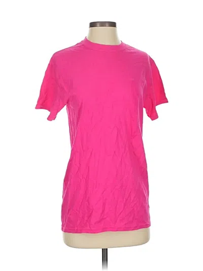 Pre-owned Gildan Active T-shirt In Pink