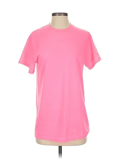 Pre-owned Gildan Active T-shirt In Pink