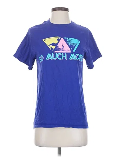 Pre-owned Gildan Active T-shirt In Blue