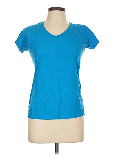 Pre-owned Gildan Active T-shirt In Blue