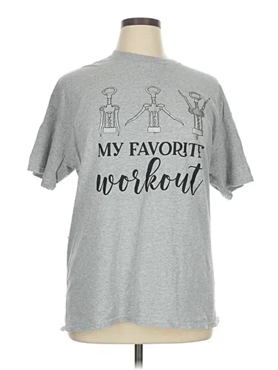 Pre-owned Gildan Active T-shirt In Gray