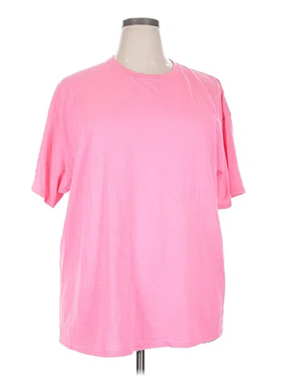 Pre-owned Gildan Active T-shirt In Pink
