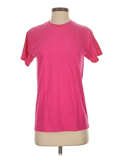 Pre-owned Gildan Active T-shirt In Pink