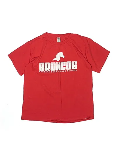 Pre-owned Gildan Kids' Active T-shirt In Red