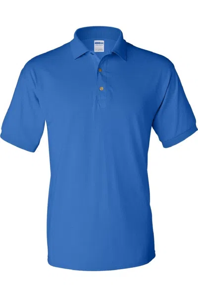 Gildan Adult Dryblend Jersey Short Sleeve Polo Shirt In Blue