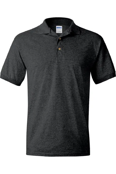 Gildan Adult Dryblend Jersey Short Sleeve Polo Shirt In Grey