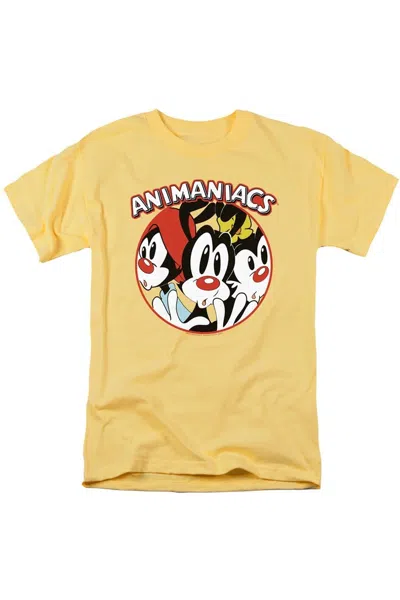 Gildan Animaniacs Crammed Short Sleeve Adult Tee / T-shirt In Yellow