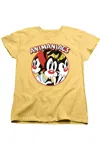 Gildan Animaniacs Crammed Short Sleeve Women´s Tee / T-shirt In Yellow