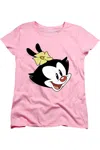Gildan Animaniacs Dot Head Short Sleeve Women´s Tee / T-shirt In Pink