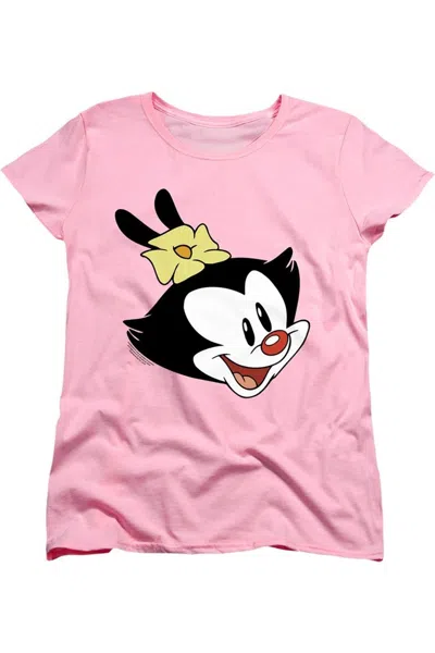 Gildan Animaniacs Dot Head Short Sleeve Women´s Tee / T-shirt In Pink