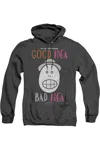 Gildan Animaniacs Good Idea Bad Idea Adult Heather Hoodie / Hooded Sweatshirt In Black