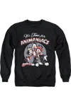 Gildan Animaniacs Its Time For Adult Crewneck Sweatshirt In Black