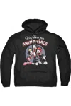 Gildan Animaniacs Its Time For Adult Pull Over Hoodie / Hooded Sweatshirt In Black