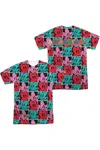 Gildan Animaniacs Squares (front/back Print) Adult Poly/cotton Short Sleeve Tee / T-shirt In White