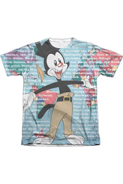 Gildan Animaniacs Yakko World Adult Poly/cotton Short Sleeve Tee / T-shirt In White