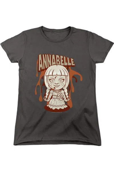 Gildan Annabelle Annabelle Illustration Short Sleeve Women´s Tee / T-shirt In Gray
