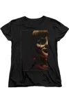 Gildan Annabelle Doll Tear Short Sleeve Women´s Tee / T-shirt In Black