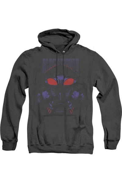 Gildan Aquaman Movie Black Manta Adult Heather Hoodie / Hooded Sweatshirt