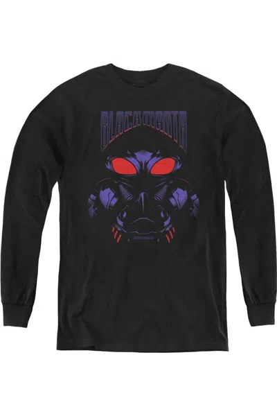 Gildan Kids' Aquaman Movie Black Manta Youth Long Sleeve Tee / T-shirt