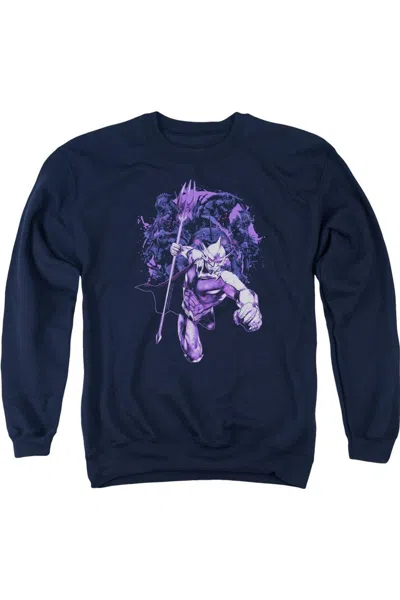 Gildan Aquaman Movie Evil Doers Adult Crewneck Sweatshirt In Blue