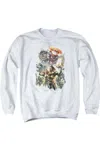 Gildan Aquaman Movie King Of Atlantis Adult Crewneck Sweatshirt In White