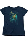 Gildan Aquaman Movie Make A Splash Short Sleeve Women´s Tee / T-shirt In Blue