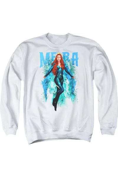 Gildan Aquaman Movie Mera Adult Crewneck Sweatshirt In White