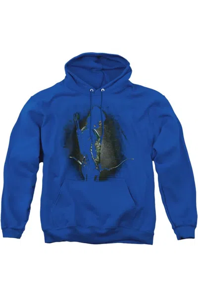 Gildan Arrow In The Shadows Adult Pull Over Hoodie / Hooded Sweatshirt In Blue