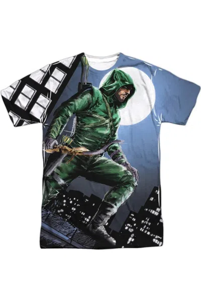 Gildan Arrow Night Watch Short Sleeve Adult Poly Crew Tee / T-shirt In White