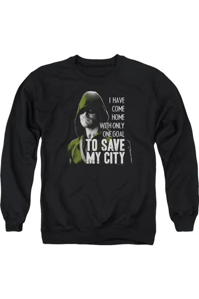 Gildan Arrow Save My City Adult Crewneck Sweatshirt In Black