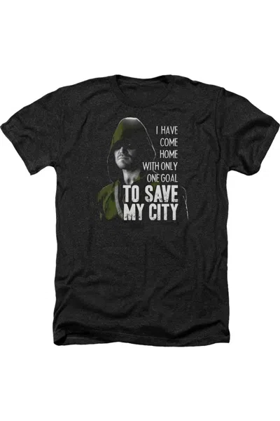 Gildan Arrow Save My City Adult Heather Tee / T-shirt In Black