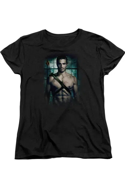 Gildan Arrow Shirtless Short Sleeve Womens Tee / T-shirt In Black