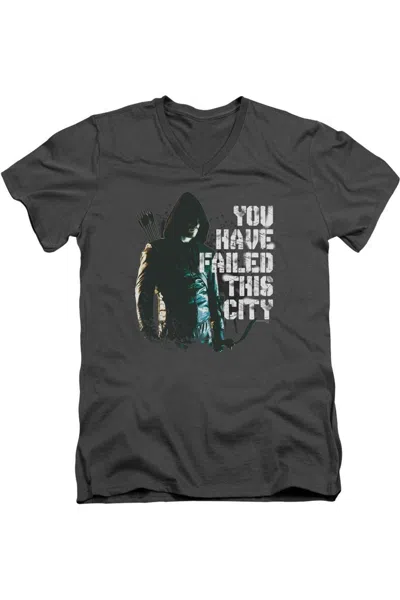 Gildan Arrow You Have Failed Short Sleeve Adult V Neck Premium Cotton Tee / T-shirt In Pink