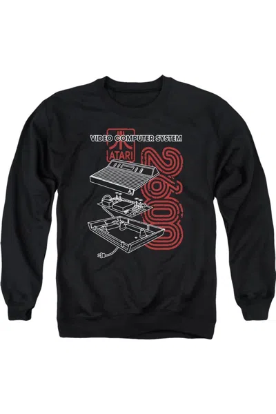 Gildan Atari 2600 Adult Crewneck Sweatshirt In Black