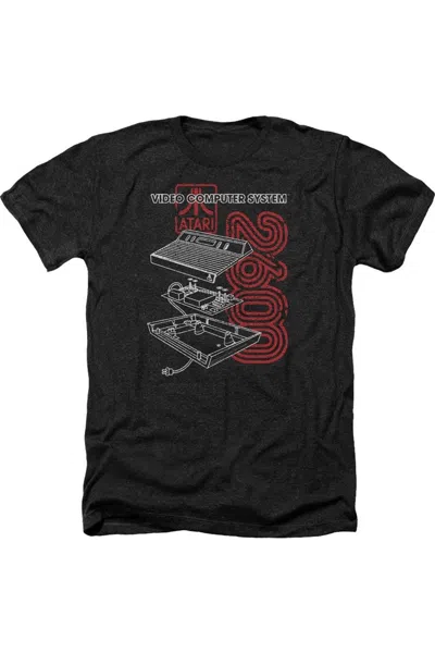 Gildan Atari 2600 Adult Heather T-shirt In Black