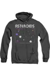 Gildan Atari Asteroidshort Sleevecreen Adult Heather Hoodie In Black