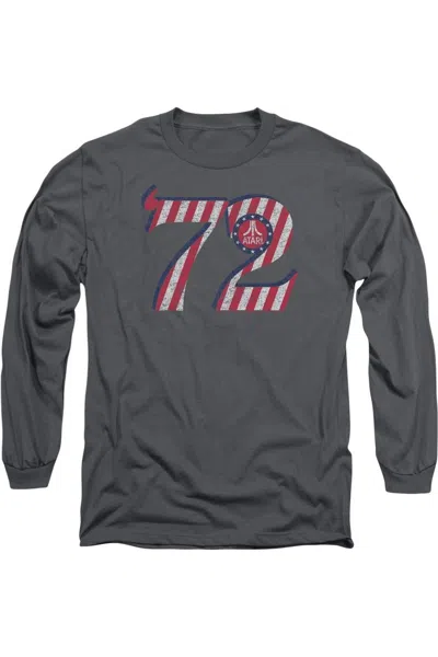 Gildan Atari Atari 72 Long Sleeve Adult Tee / T-shirt In Pink
