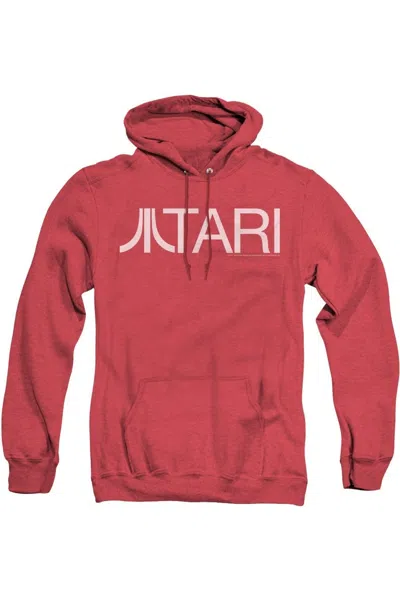 Gildan Atari Atari Adult Heather Hoodie In Red