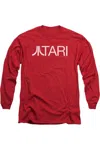 Gildan Atari Atari Long Sleeve Adult Tee / T-shirt In Red