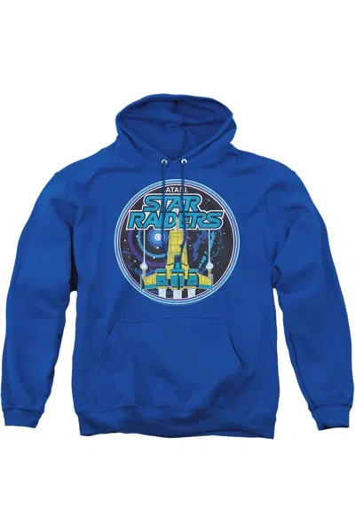 Gildan Atari Badge Adult Pull Over Hoodie In Blue