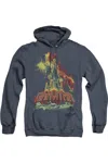Gildan Atari Blast Off Adult Heather Hoodie In Blue