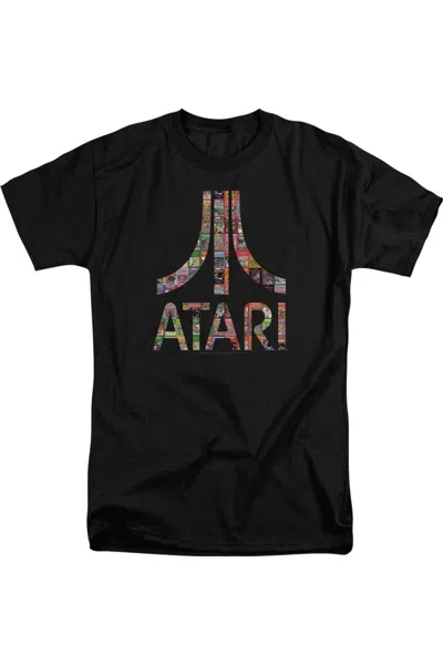 Gildan Atari Box Art Short Sleeve Adult Tall Tee / T-shirt In Black