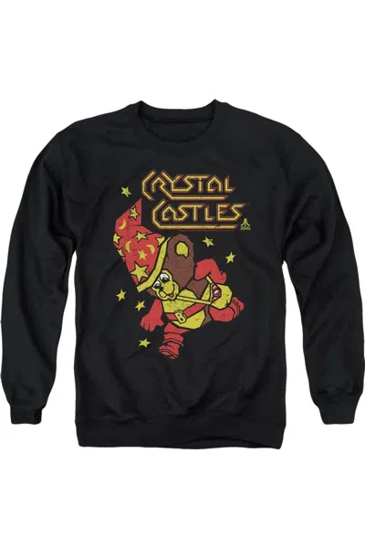 Gildan Atari Crystal Bear Adult Crewneck Sweatshirt In Black