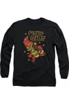 Gildan Atari Crystal Bear Long Sleeve Adult Tee / T-shirt In Black