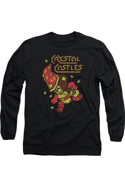Gildan Atari Crystal Bear Long Sleeve Adult Tee / T-shirt In Black
