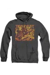 Gildan Atari Demon Reach Adult Heather Hoodie In Black