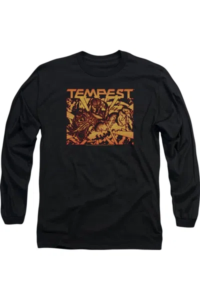 Gildan Atari Demon Reach Long Sleeve Adult Tee / T-shirt In Black
