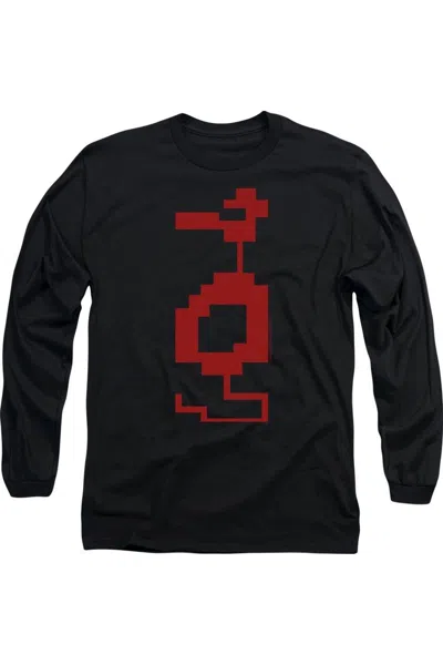 Gildan Atari Dragon Long Sleeve Adult Tee / T-shirt In Black
