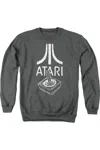 Gildan Atari Joystick Logo Adult Crewneck Sweatshirt In Pink